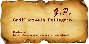 Grünczveig Pellegrin névjegykártya